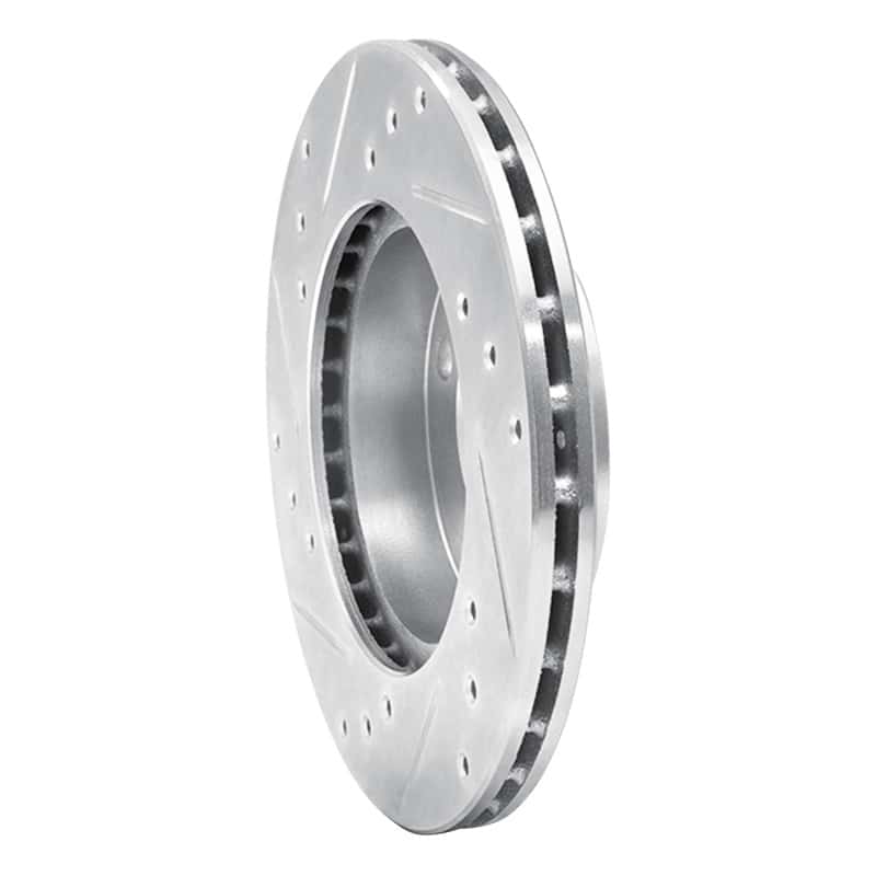 R1 Concepts — R1 92-00 Dodge COLT Front Right Drilled & Slotted Silver Brake Rotor
R1 Brake Rotor Drill - view 4