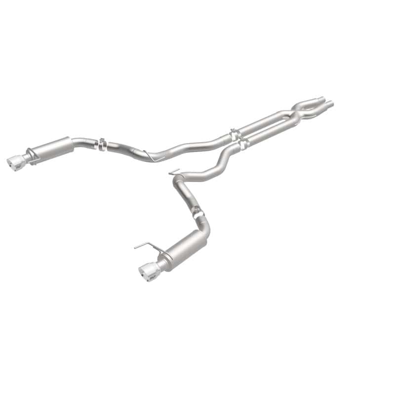 Magnaflow — MagnaFlow Cat Back, SS, 3in, Competition, Dual Split Polished 4.5in Tips 2015 Ford Mustang GT V8 5.0
Cat-Back - view 1