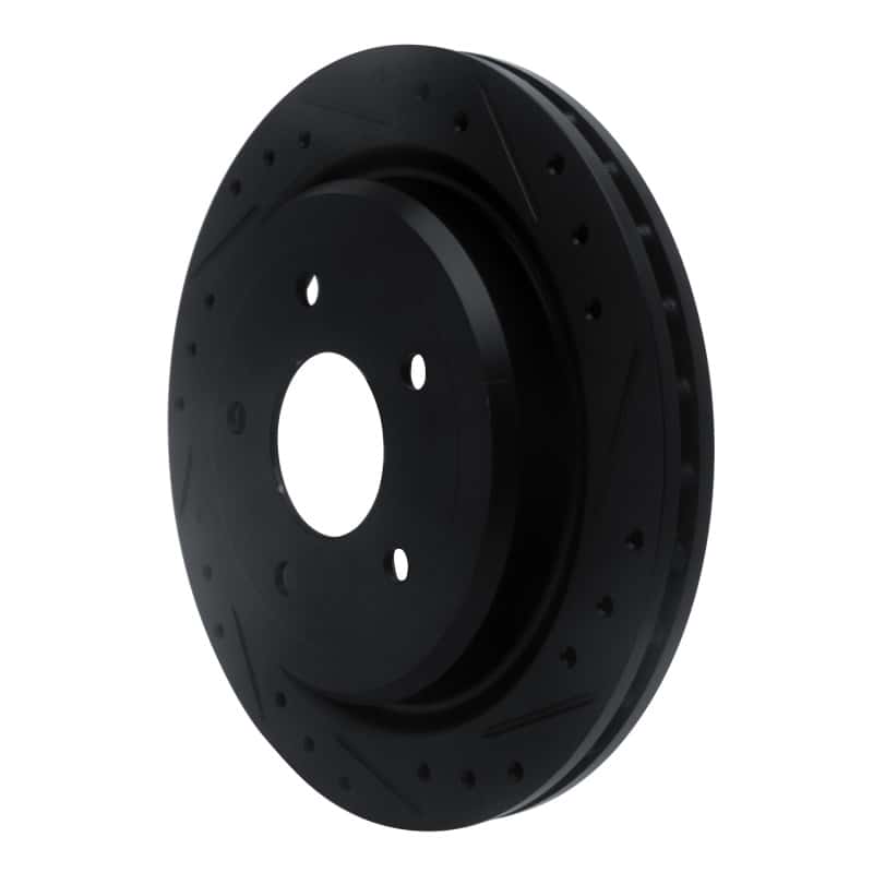 R1 Concepts — R1 97-13 Cadillac XLR Rear Right Drilled & Slotted Black Brake Rotor
R1 Brake Rotor Drill - view 2