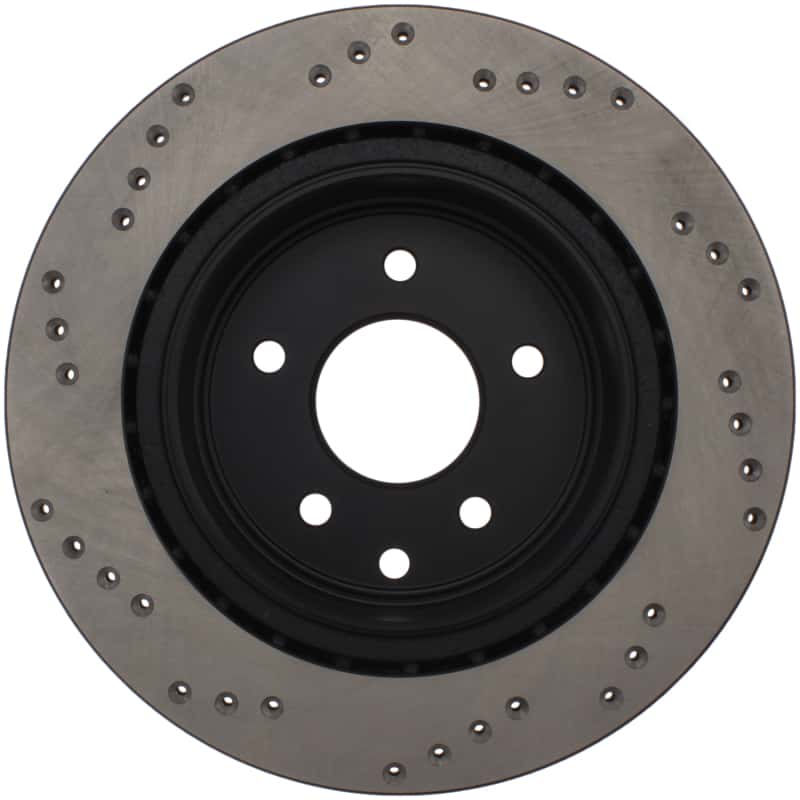 Stoptech — StopTech 08-09 Infiniti EX35 / 05-08 G35 / 09 G37 / 06-09 M35/M45 Drilled Right Rear Rotor
Cross Drilled Rotor
Disc Brake Rotor - view 5