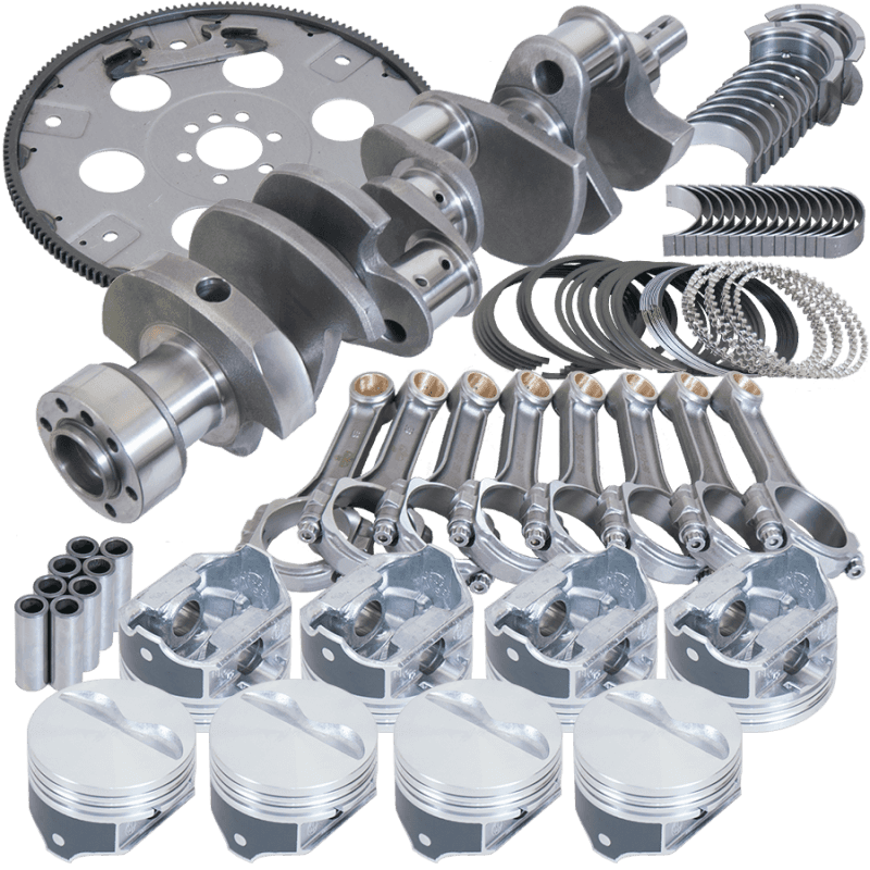 Eagle — Eagle Chevy 350 1Pc 3.750in Crank 5.700in I-Beam Rods 4.000in Pistons 168 Tooth FP Balanced Assembly
Bal Street Perf Assy - view 1