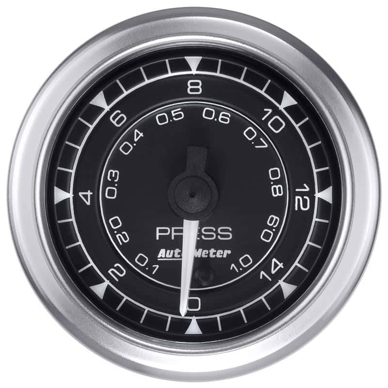 AutoMeter — Autometer Chrono 2-1/16in 15PSI Manifold Pressure Gauge
GA 2" MAP 15PSI S CH - view 1