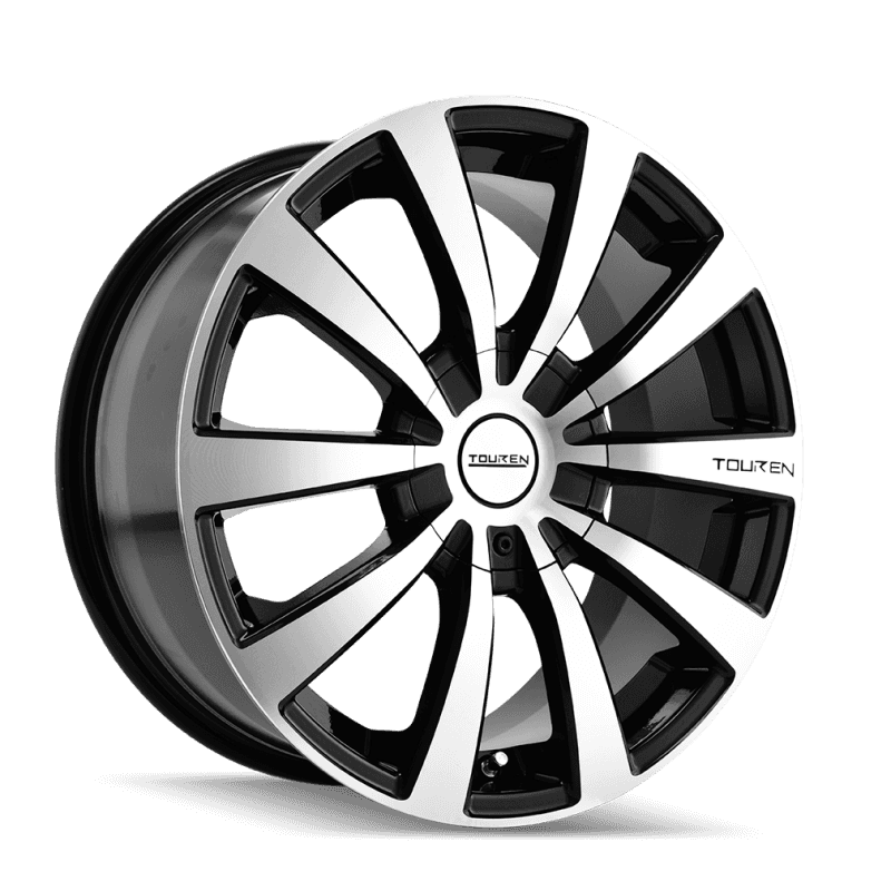 Touren — Touren 3130 TR3 18x8 / 5x114.3/120 BP / 20mm Offset / 74.1mm Hub Gloss Black Machined Wheel
TOUREN 3130 - view 1