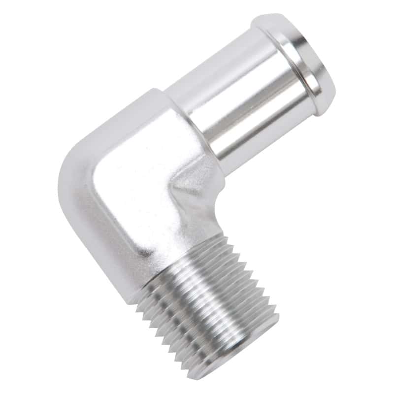 Edelbrock — Edelbrock Hose End 90-Deg 1/2In NPT to 3/4In Barb Clear Anodize
KIT PARTS - view 3