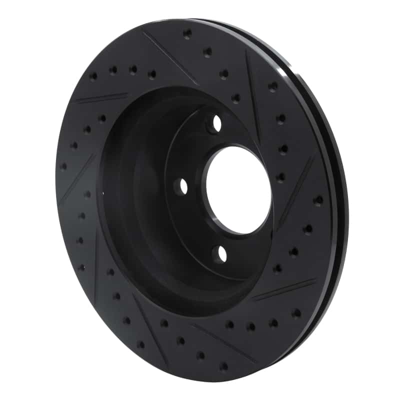 R1 Concepts — R1 80-89 American Motors Eagle Front Left Drilled & Slotted Black Brake Rotor
R1 Brake Rotor Drill - view 4