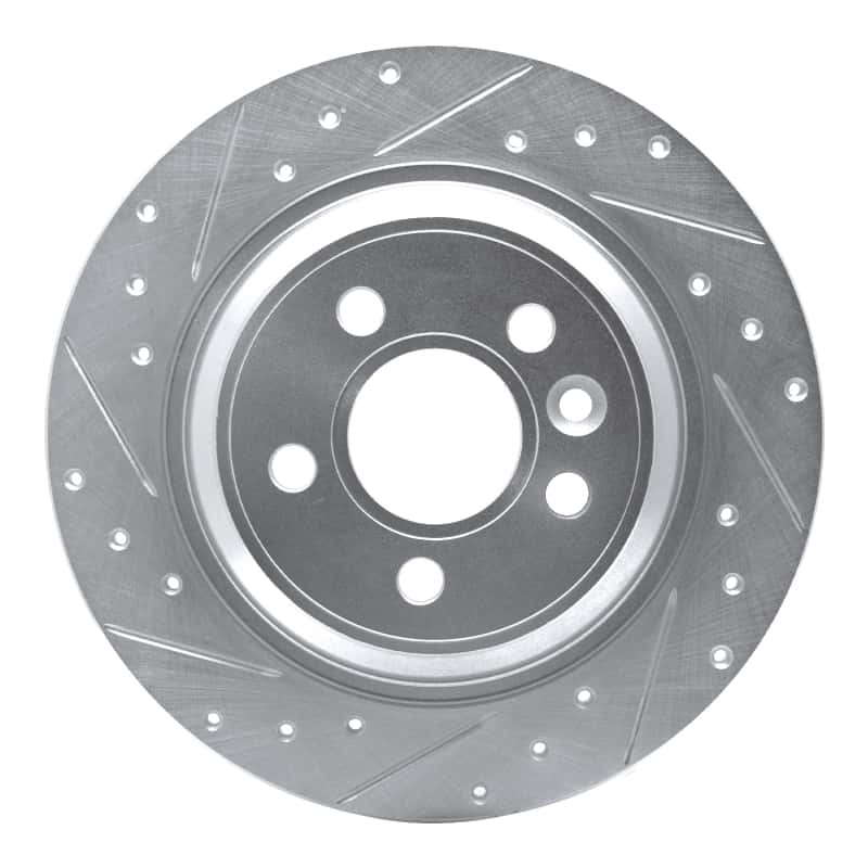 R1 Concepts — R1 07-18 Volvo V60 Cross Country Rear Left Drilled & Slotted Silver Brake Rotor
R1 Brake Rotor Drill - view 1