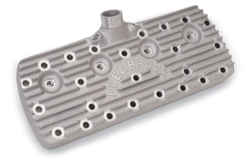 Edelbrock — Edelbrock Cylinder Heads 1939-48 Model Ford Flatheads w/ Block Letter Logo (Pair)
CYLINDER HEADS - view 2
