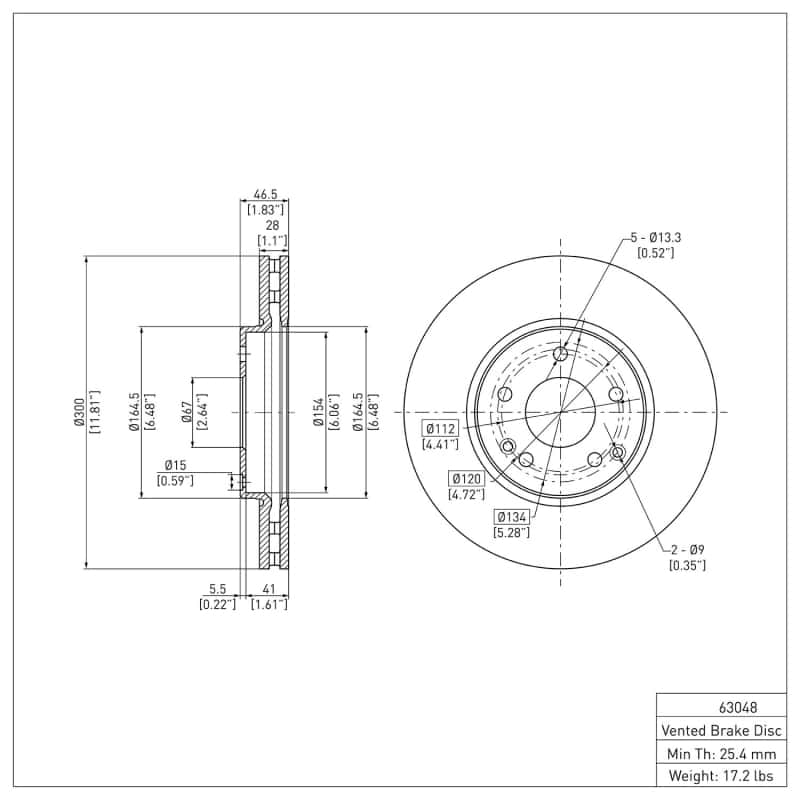 DFC — DFC 96-11 Chrysler Crossfire Front GeoSPEC Coated Rotor
DFC Brake Rotor - view 6