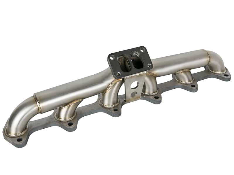 aFe — aFe Twisted Steel Header Turbo Manifold (T3) 98.5-02 Dodge Diesel Trucks L6 5.9L (td)
Exhaust Manifold - view 5