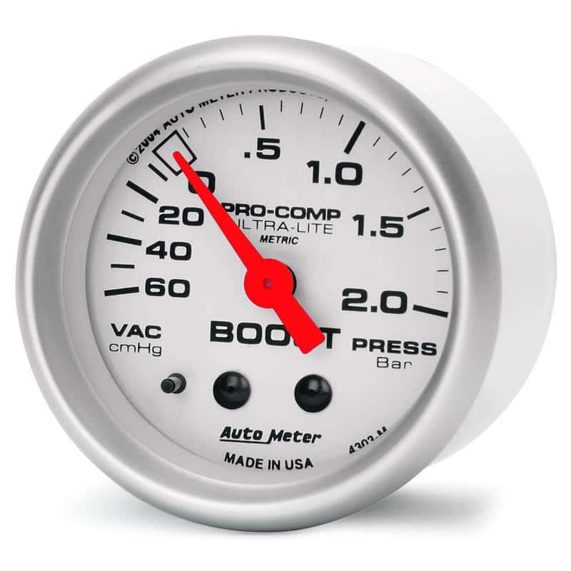 AutoMeter — Autometer Ultra-Lite 52mm 60cm/HG-2.0Bar Mechanical Vacuum/Boost Gauge
2" BOOST-VAC, 60 Cm - view 4
