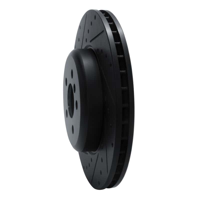 R1 Concepts — R1 17-25 BMW 430I Front Left Drilled & Slotted Black Brake Rotor
R1 Brake Rotor Drill - view 2