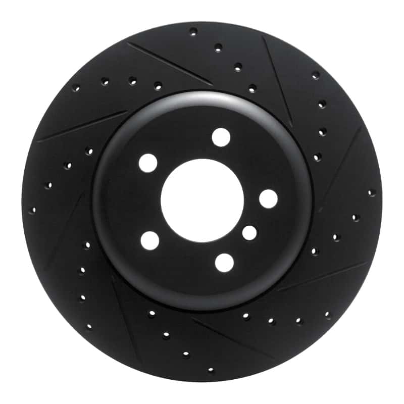 R1 Concepts — R1 10-19 BMW 535I GT xDrive Rear Right Drilled & Slotted Black Brake Rotor
R1 Brake Rotor Drill - view 1