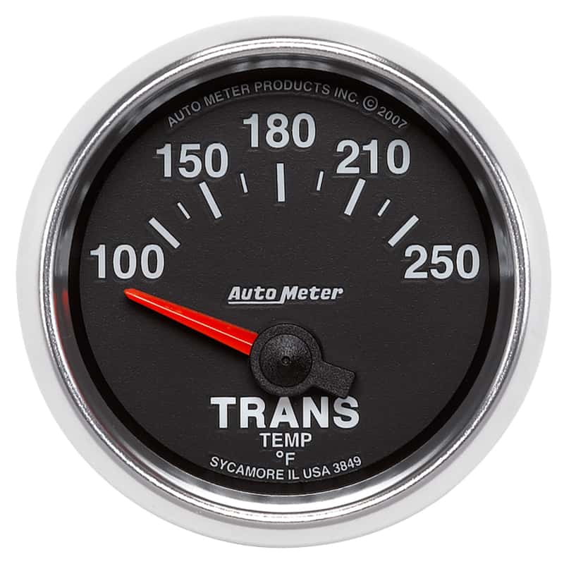 AutoMeter — Autometer GS 52mm 100-250 Degree F Short Sweep Electronic Transmission Temperature Gauge
2-1/16" TRANS TEMP, - view 1
