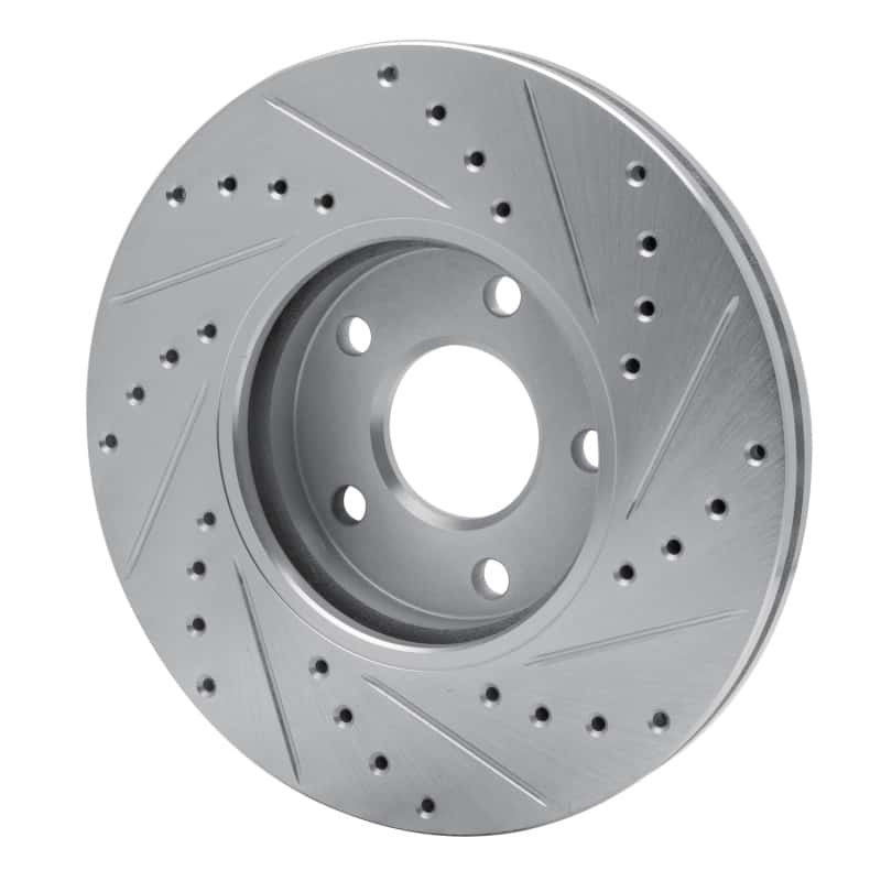 R1 Concepts — R1 10-13 Ford Transit CONNECT Front Left Drilled & Slotted Silver Brake Rotor
R1 Brake Rotor Drill - view 4