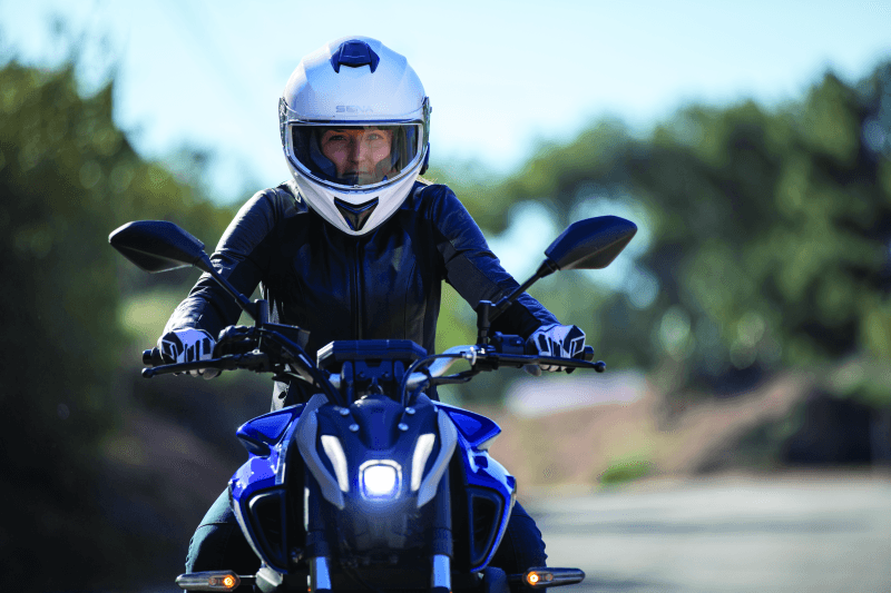 Sena Technologies — Sena Technologies Outforce Full Face Bluetooth Helmet Glossy White - Small - view 7