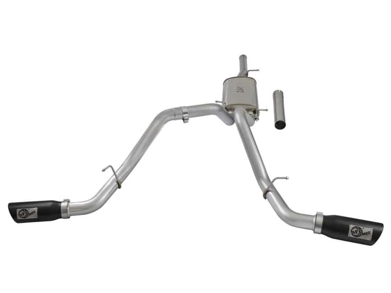aFe — aFe MACH Force-Xp 3in CB SS Dual Exhaust w/Black Tips 09-16 GM Silverado/Sierra 4.3L/4.8L/5.3L
Cat-Back Exhaust - view 2