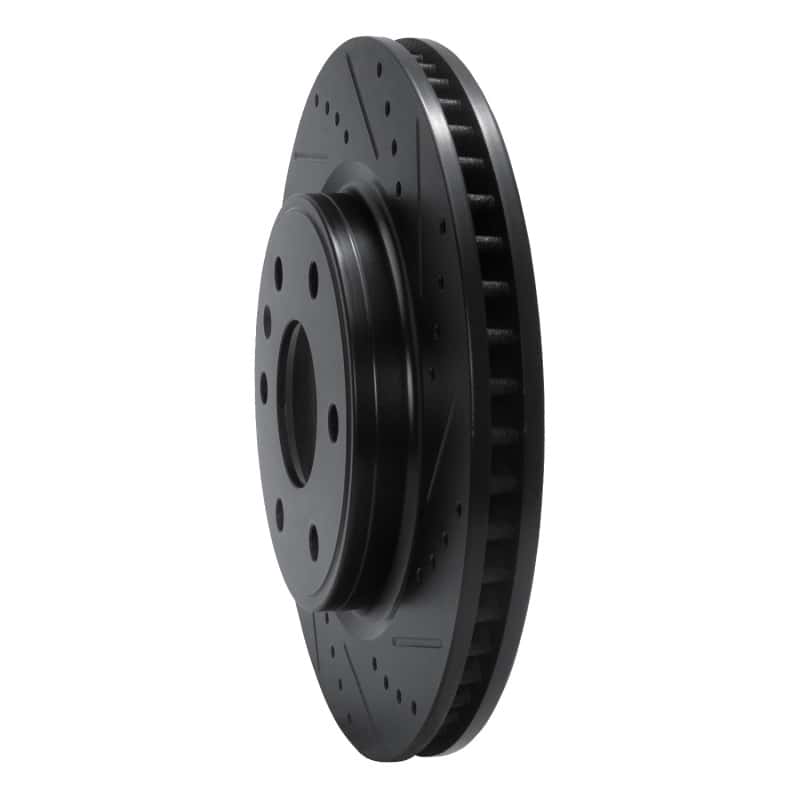 R1 Concepts — R1 07-17 Buick Enclave Front Right Drilled & Slotted Black Brake Rotor
R1 Brake Rotor Drill - view 2
