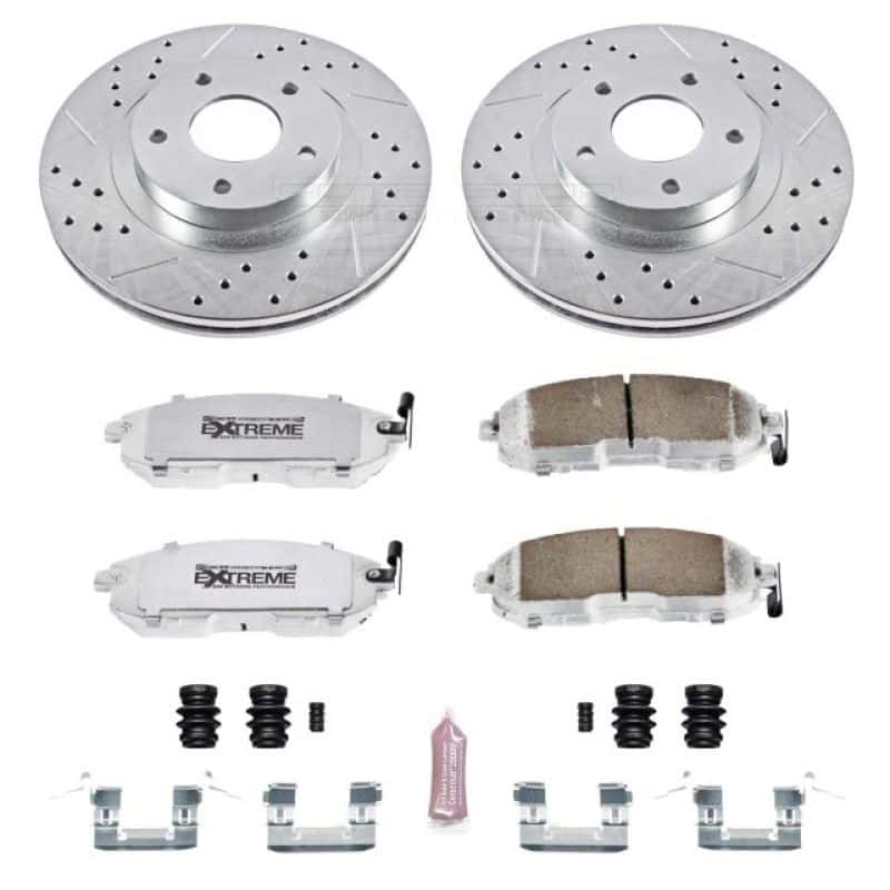 PowerStop — Power Stop 02-04 Infiniti I35 Front Z26 Street Warrior Brake Kit - view 1