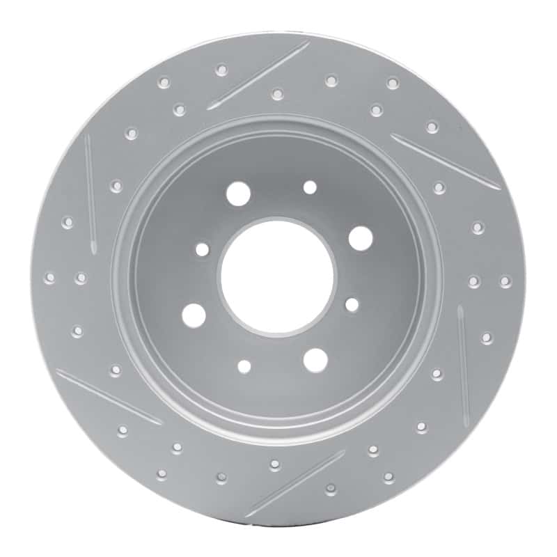R1 Concepts — R1 01-05 Acura El Rear Right Drilled & Slotted Geo-Carbon Rotor - view 5