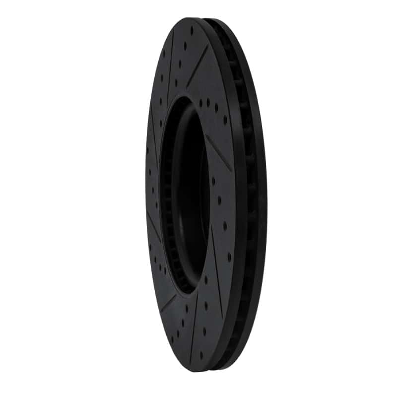 R1 Concepts — R1 04-19 Ford Transit Connect Front Right Drilled & Slotted Black Brake Rotor
R1 Brake Rotor Drill - view 4
