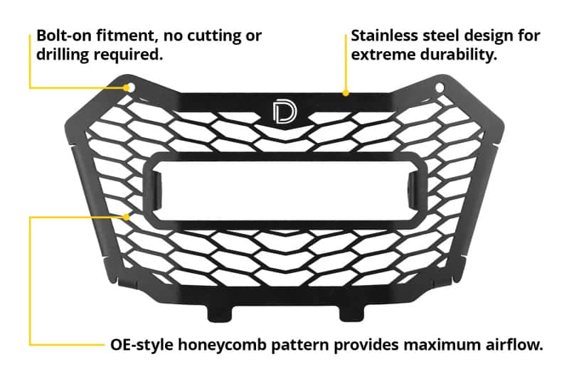 Diode Dynamics — Diode Dynamics 19-25 Honda Talon SS10 Grille Sport Yellow Combo - view 7