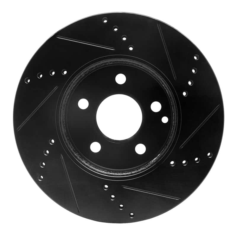 R1 Concepts — R1 03-09 Mercedes-Benz E320 Front Left Drilled & Slotted Black Brake Rotor
R1 Brake Rotor Drill - view 5
