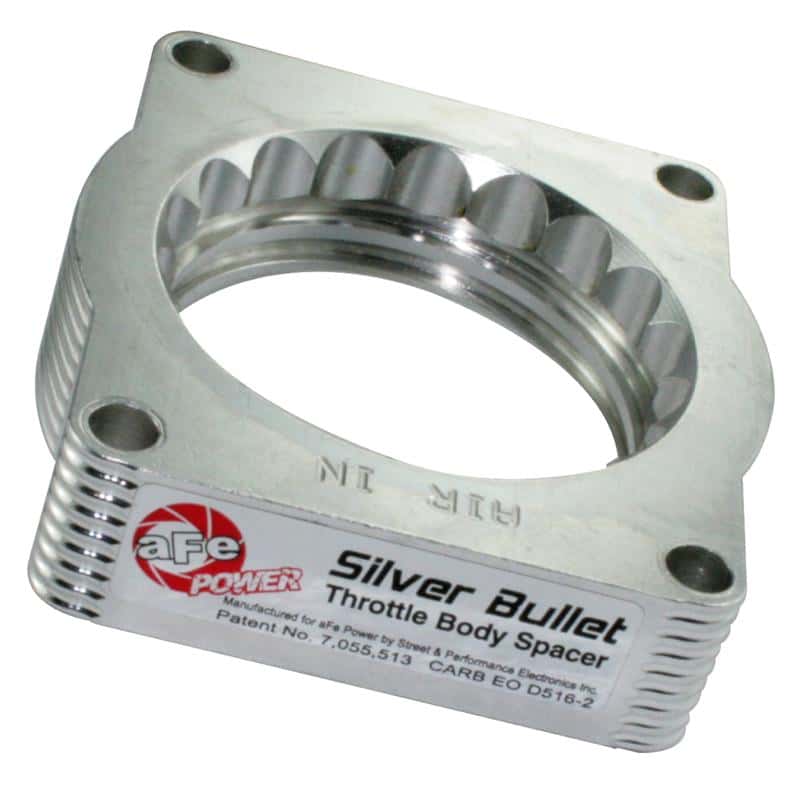 aFe — aFe Silver Bullet Throttle Body Spacers TBS Ford F-150 04-10 V8-5.4L
Throttle Body Spacer
TBdySpacer - view 2