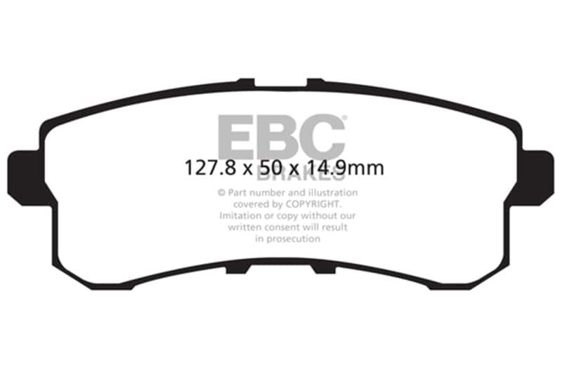 EBC — EBC 11-13 Infiniti QX56 5.6 Ultimax2 Rear Brake Pads
Disc Brake Pad - view 1