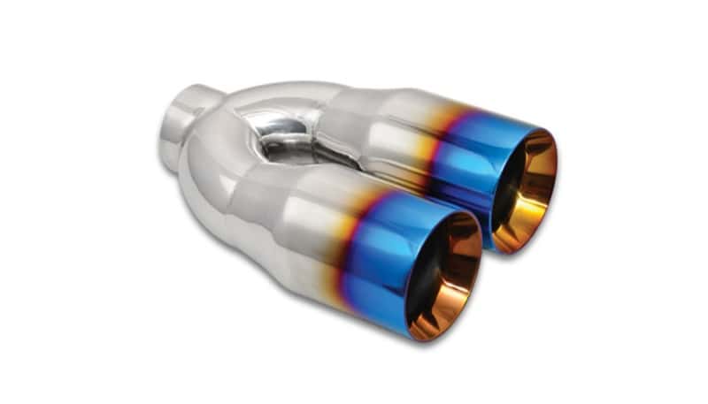 Vibrant — Vibrant 2.5in ID Dual 3.5in OD Round SS Tips (Double Wall, Straight Cut) with Burnt Blue Finish
2.5"ID3.5"ODTip-Blue
2.5"IDDualExhTipBlue
ExhstTailPipeTip - view 1