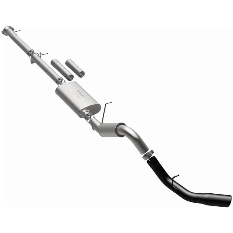 Magnaflow — MagnaFlow 11-19 GM 2500/3500 6.0L 4in Single Passenger Side Rear Exit Cat-Back Exhaust w/Black Tips
Cat-Back - view 3