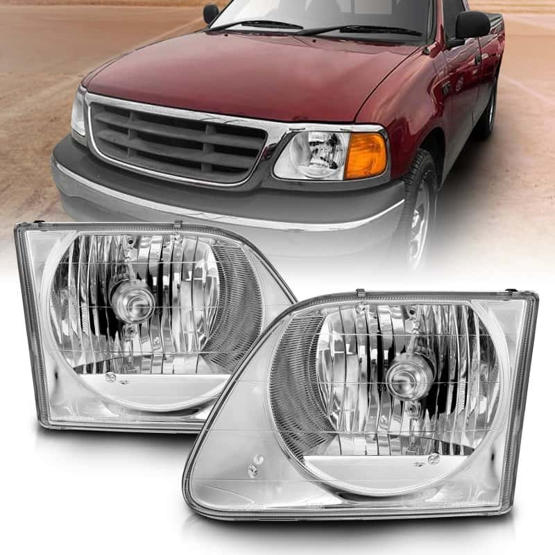 ANZO — ANZO 1997-2003 Ford F-150 Crystal Headlights Chrome
Head Light Set
HdLtSet - view 1