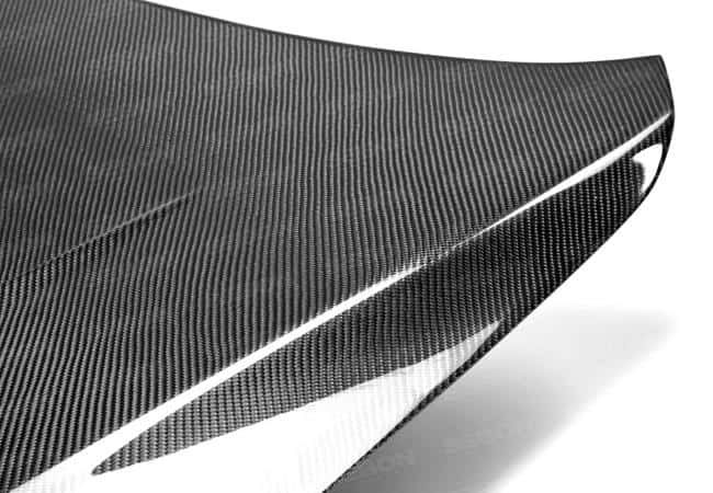 Seibon — Seibon 08-12 Mitsubishi Lancer Evo X DV-Style Carbon Fiber Hood - view 13