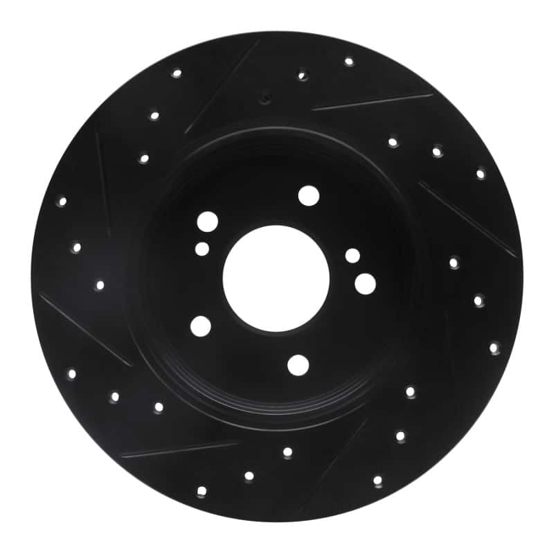 R1 Concepts — R1 96-98 Mercedes-Benz SL320 Rear Right Drilled & Slotted Black Brake Rotor
R1 Brake Rotor Drill - view 5