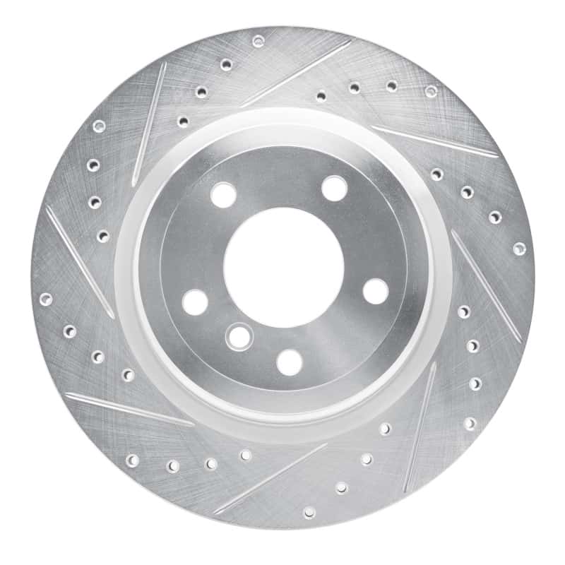 R1 Concepts — R1 06-15 BMW 335I xDrive Rear Left Drilled & Slotted Silver Brake Rotor
R1 Brake Rotor Drill - view 1