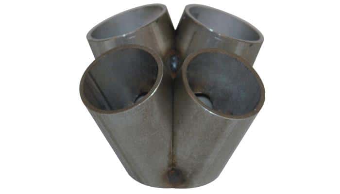 Vibrant — Vibrant 4 into 1 SS Turbo Mani Collector for T3 T3/T4 in Flange 48mm Pipe OD 3in tall 72mmx48mm out
SSMergeCol(T3/T4)4UP
Exhaust Collector
T3T4TurbInFlng4Up - view 5