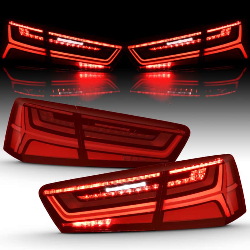ANZO — ANZO 2012-2018 Audi A6 LED Taillight Black Housing Red/Clear Lens 4 pcs (Sequential Signal)
Tail Light Set
TailLightSet - view 7