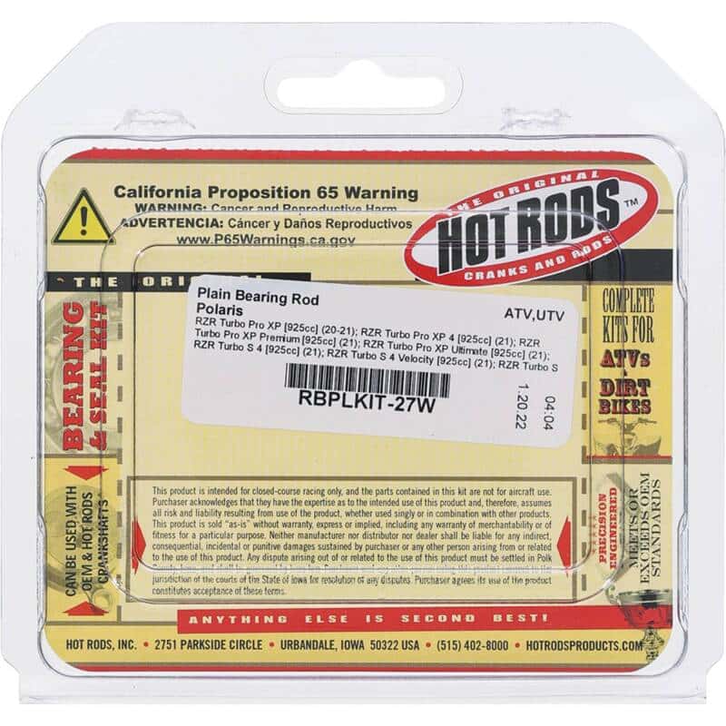 Hot Rods — Hot Rods 2009 Polaris Sportsman 850 XP, INTL 850cc Plain Bearing Rod - view 4