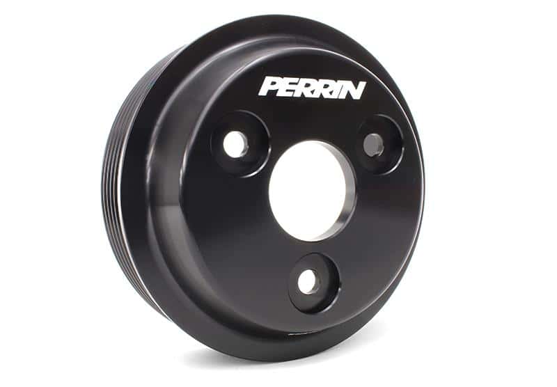 Perrin Performance — PERRIN 15-21 Subaru WRX / 18-20 Crosstrek / 14-18 FXT Lightweight Water Pump Pulley - Blk - view 2