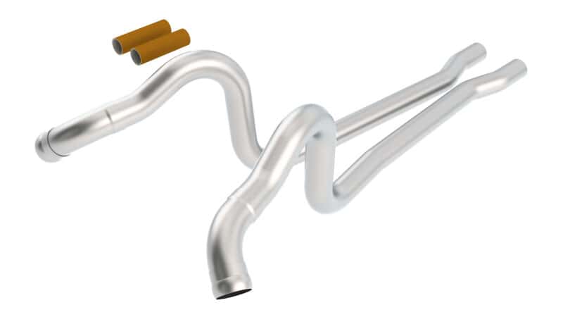 Borla — Borla 11-14 Ford Mustang GT/GT500 5.0L/5.4L/5.8L AT/MT RWD 2dr X Pipes
Over Axle Pipes
ExhstPipe - view 4