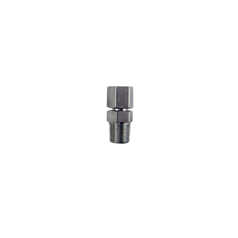 Nitrous Express — Nitrous Express 1/8 NPT x 3/16 Compression Fitting
AdptFitting
Fitting - view 1