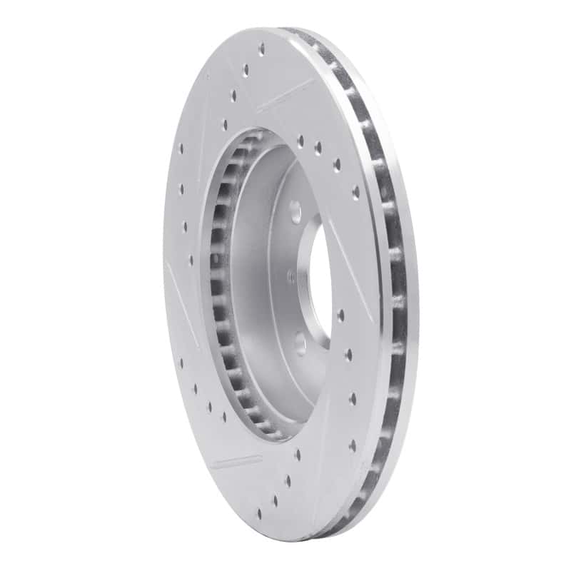 R1 Concepts — R1 87-99 Hyundai Excel Front Right Drilled & Slotted Silver Brake Rotor
R1 Brake Rotor Drill - view 4
