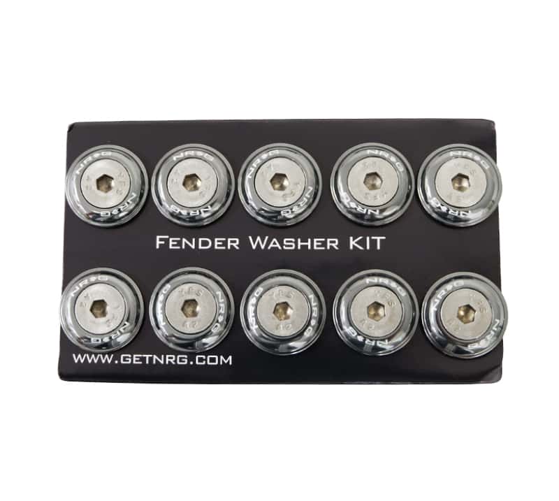 NRG — NRG Fender Washer Kit w/Rivets For Plastic (Gunmetal) - Set of 10 - view 1