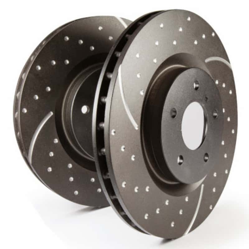 EBC — EBC 2018+ Jeep Wrangler (JL) 2.0T GD Sport Rear Rotors
Disc Brake Rotor Set - view 3