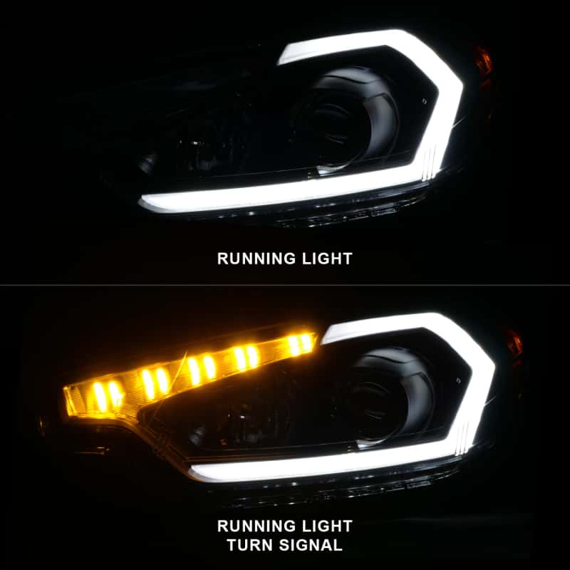 ANZO — ANZO 2014-2016 Kia Forte Projector Headlights w/ Light Bar Black Housing w/ DRL
Head Light Set
HdLtSet - view 9