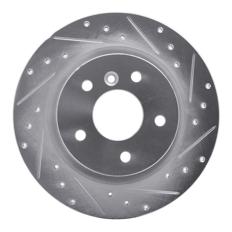 R1 Concepts — R1 94-04 Land Rover Range Rover Rear Right Drilled & Slotted Silver Brake Rotor
R1 Brake Rotor Drill - view 1