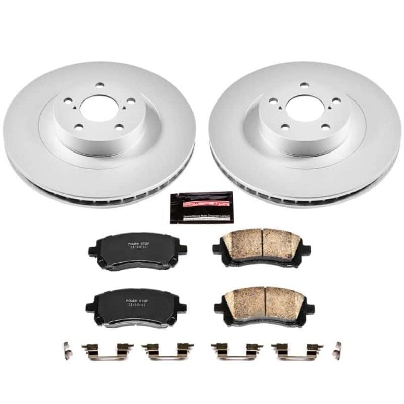 PowerStop — Power Stop 02-03 Subaru Impreza Front Z17 Evolution Geomet Coated Brake Kit - view 1