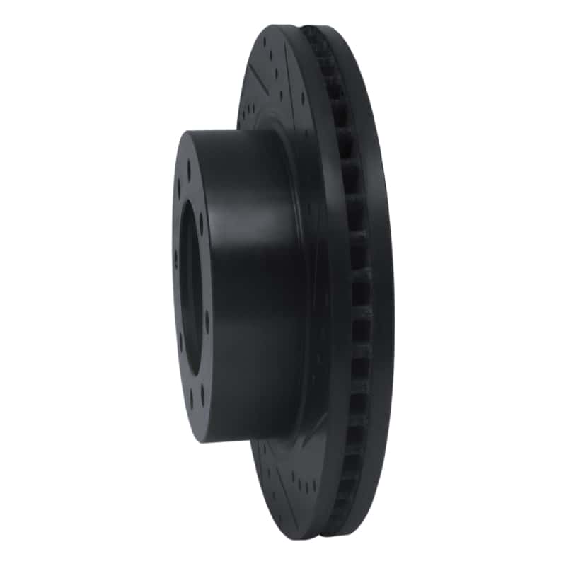 R1 Concepts — R1 12-21 Nissan NV1500 Front Right Drilled & Slotted Black Brake Rotor
R1 Brake Rotor Drill - view 2