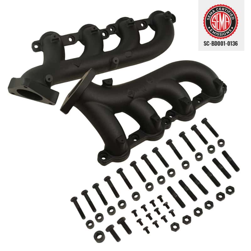 BD Diesel — BD Diesel Exhaust Manifold Kit - 02-13 Chevy Silverado 1500 & GMC Sierra 1500 V8
EXHAUST MANIFOLD - view 5