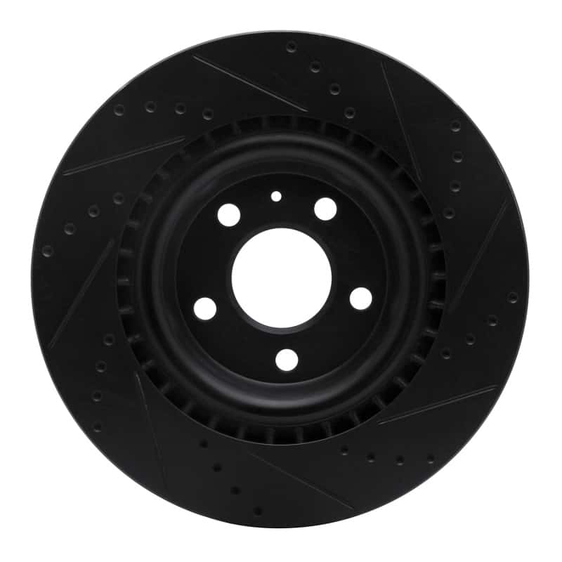 DFC — DFC 08-25 Audi A6 ALLROAD Rear Left Drilled & Slotted Black Brake Rotor - view 5