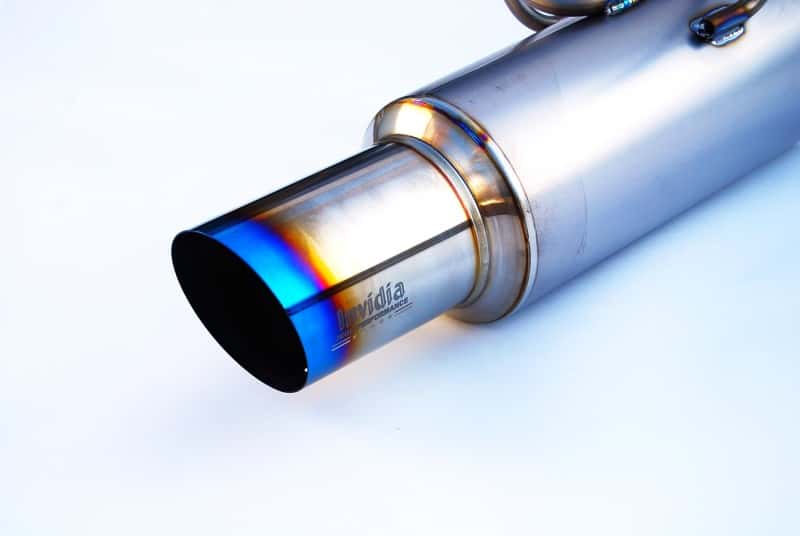 Invidia — Invidia 2015+ WRX/STi 4 Door 80mm Single Outlet Full Titanium Cat-Back Exhaust - view 3